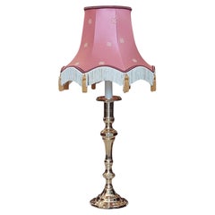 Victorian Brass Candlestick Lamp