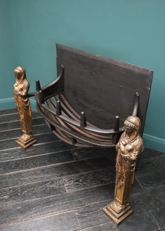 Large Greek-Revival Fire Grate in the Manner & of the Period, Thomas Hope