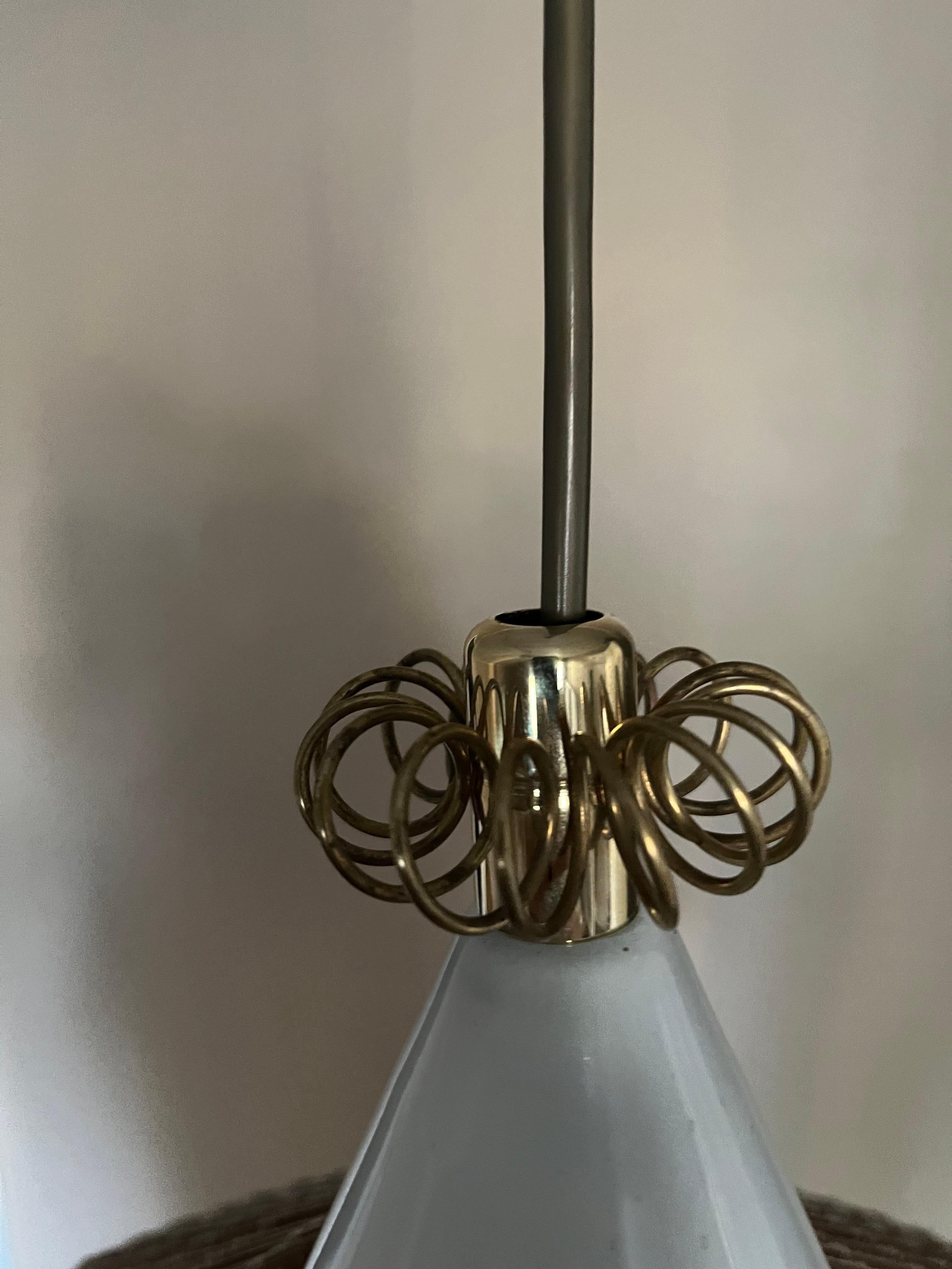 19th Century Paavo Tynell model 1082 for Idman, rattan shade, circa 1960. For Sale