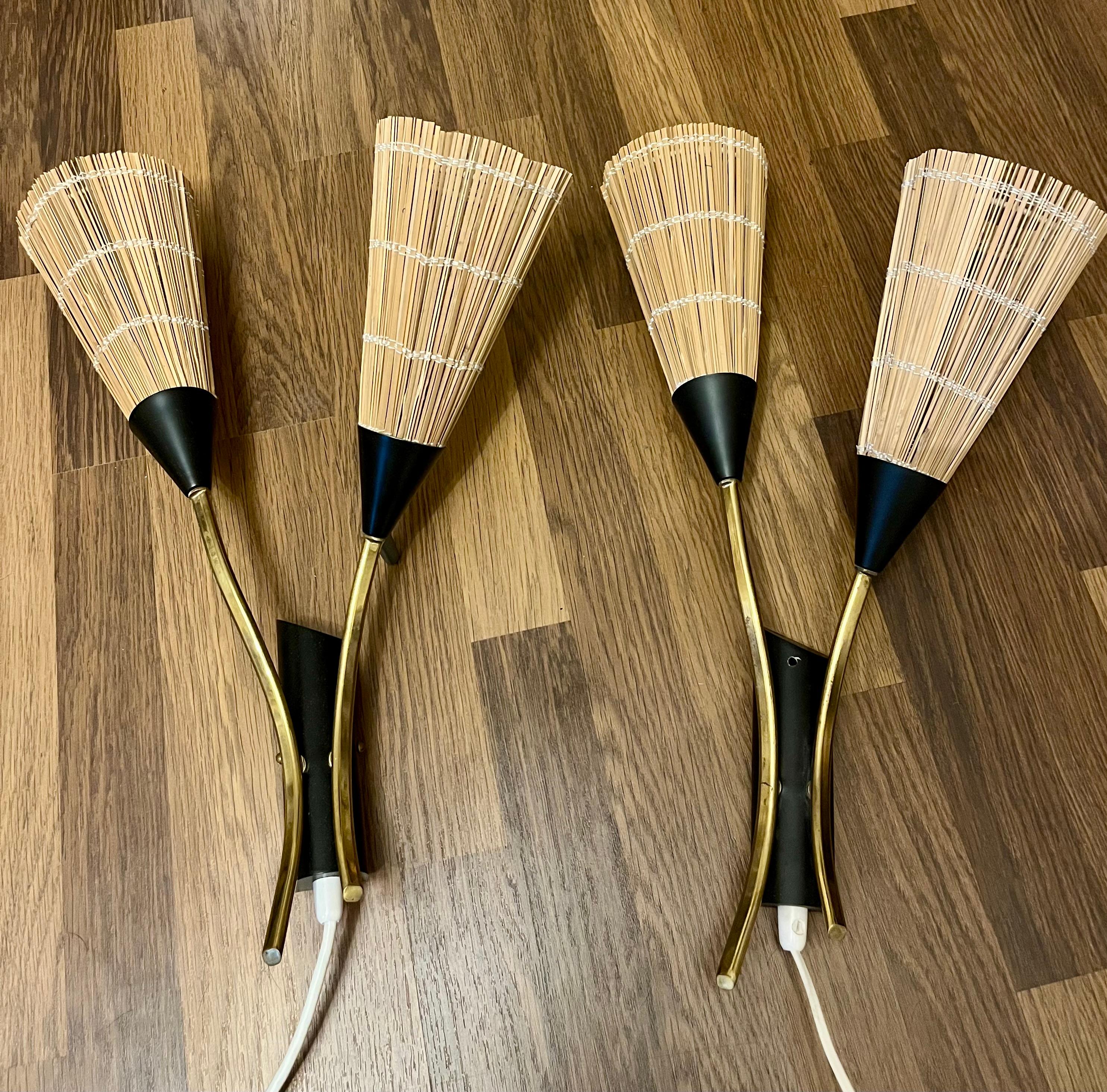 Itsu, Wandlampenpaar, Model No. EY76. Jahr 1950 (Skandinavische Moderne) im Angebot