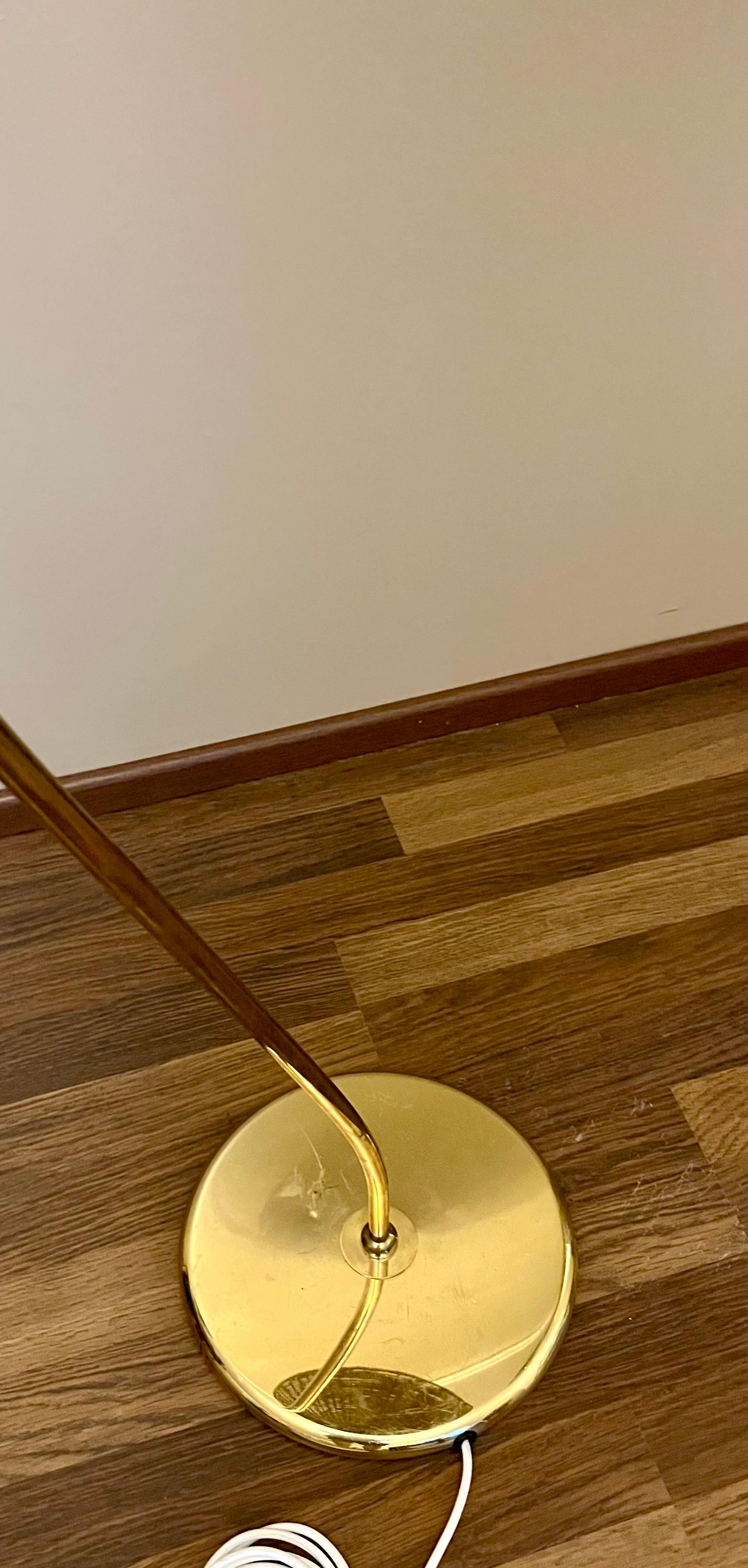 19th Century ITSU, Finnish design; Brass Floor Lamp: 1950’s For Sale