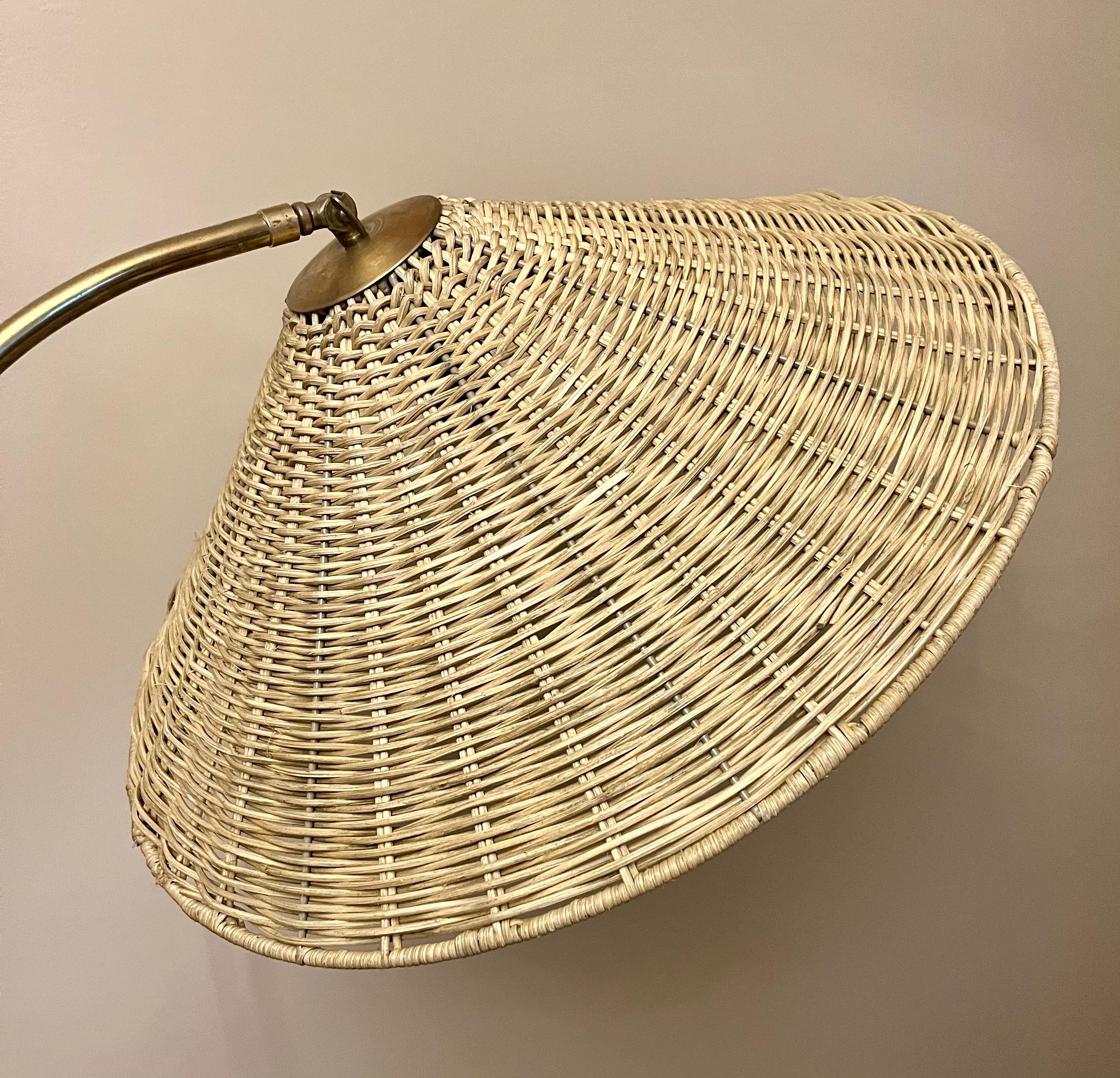 Metalwork ITSU, Finnish design; Brass Floor Lamp: 1950’s For Sale