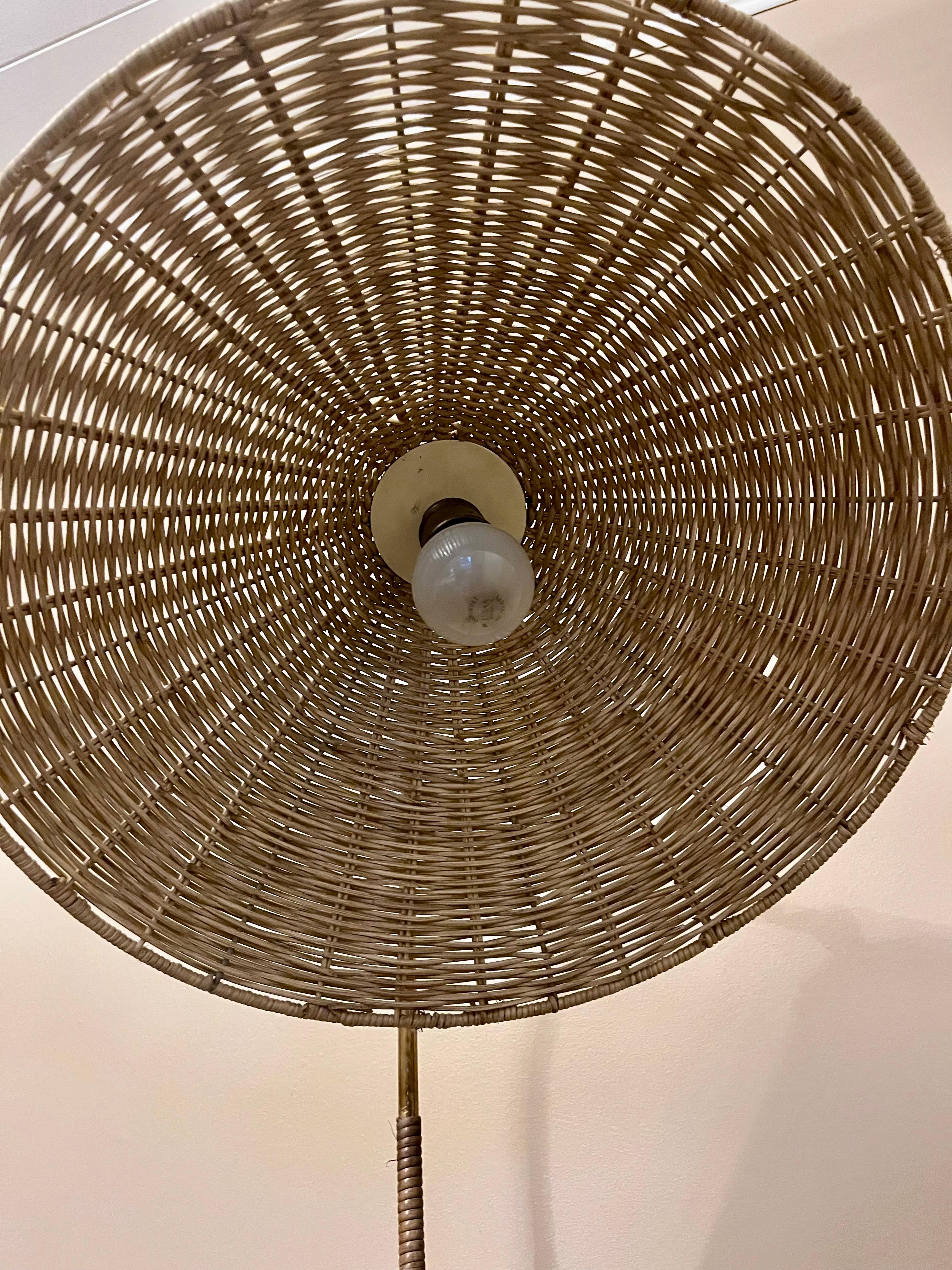ITSU, Finnish design; Brass Floor Lamp: 1950’s For Sale 2