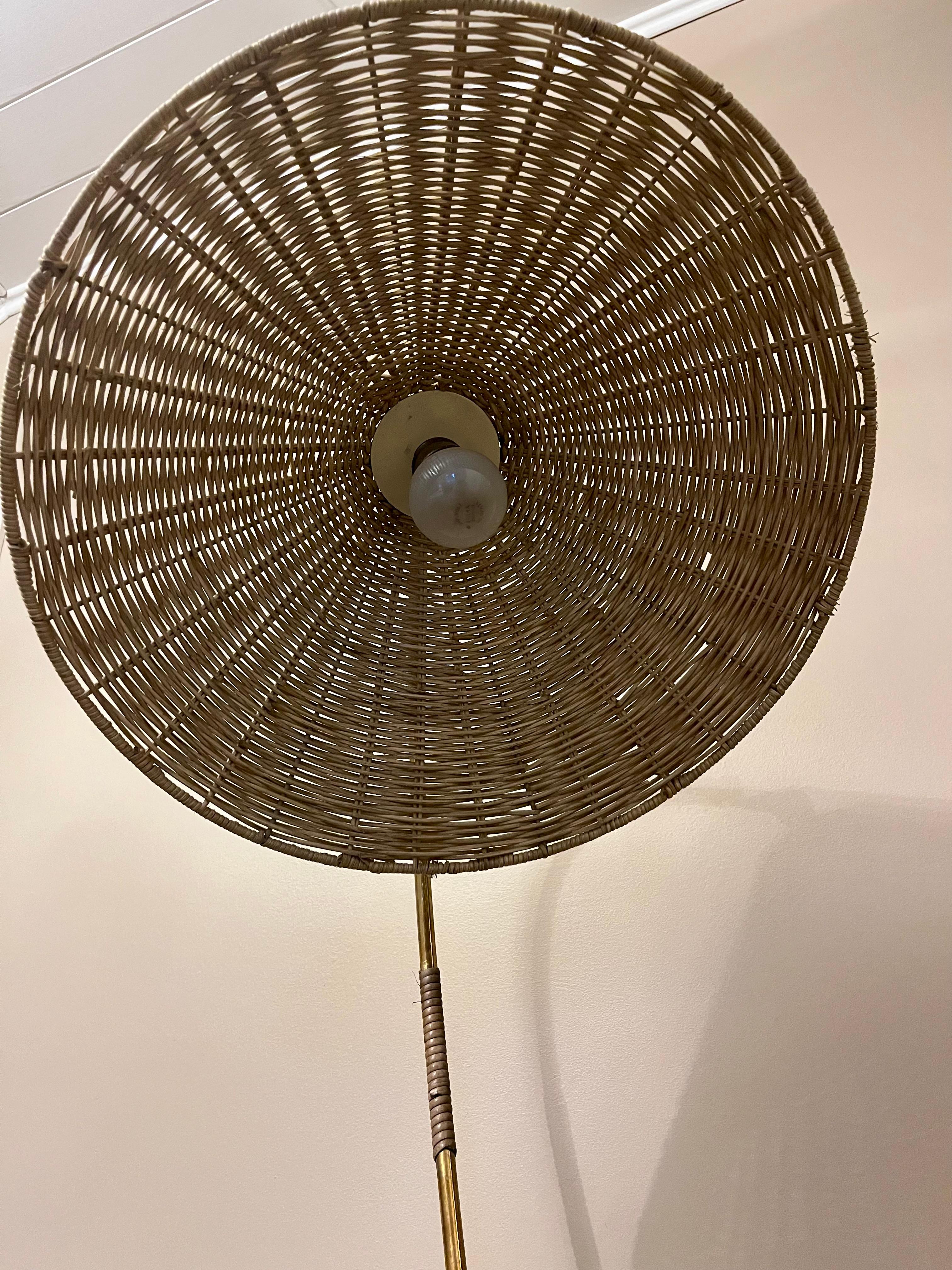 ITSU, Finnish design; Brass Floor Lamp: 1950’s For Sale 3