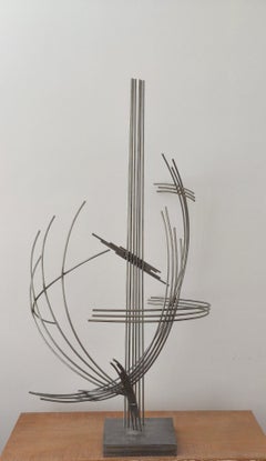 Monumental abstract metal sculpture – France, 1970s - 70s