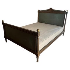 Louis XVI style large double bed attributed to Maison Jansen. French c.1930's