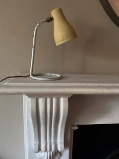 Mid-Century Modern Cocotte Desk Lamp, Brass & Metal, France, c.1950s