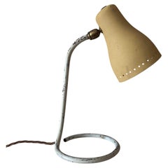Mid-Century Modern Cocotte Desk Lamp, Brass & Metal, France, c.1950s