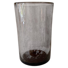Vaso francese in vetro a bolle pesante, anni ’60 circa