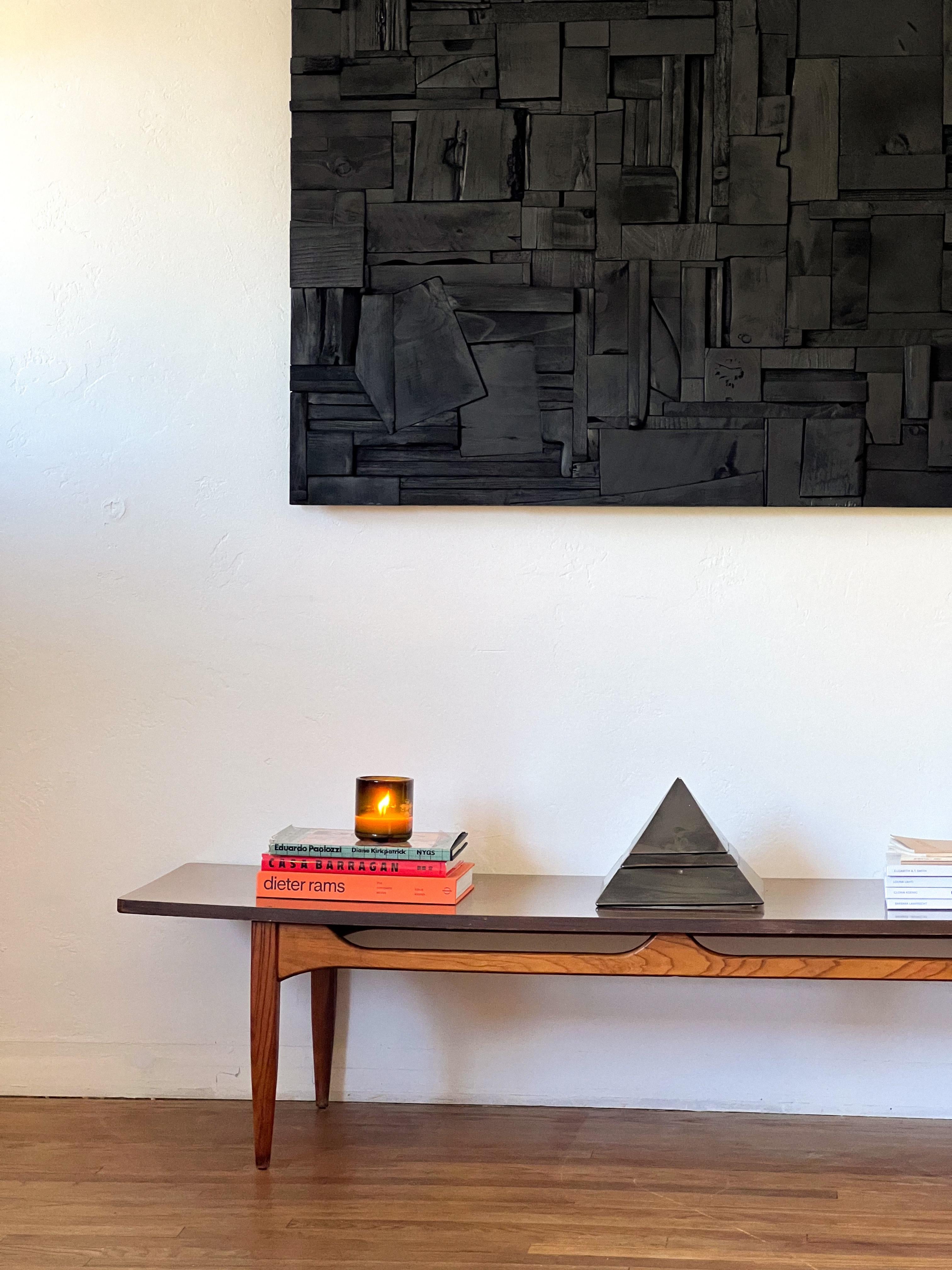 Wood Large Scale Brutalist Collage Wall Sculpture For Sale