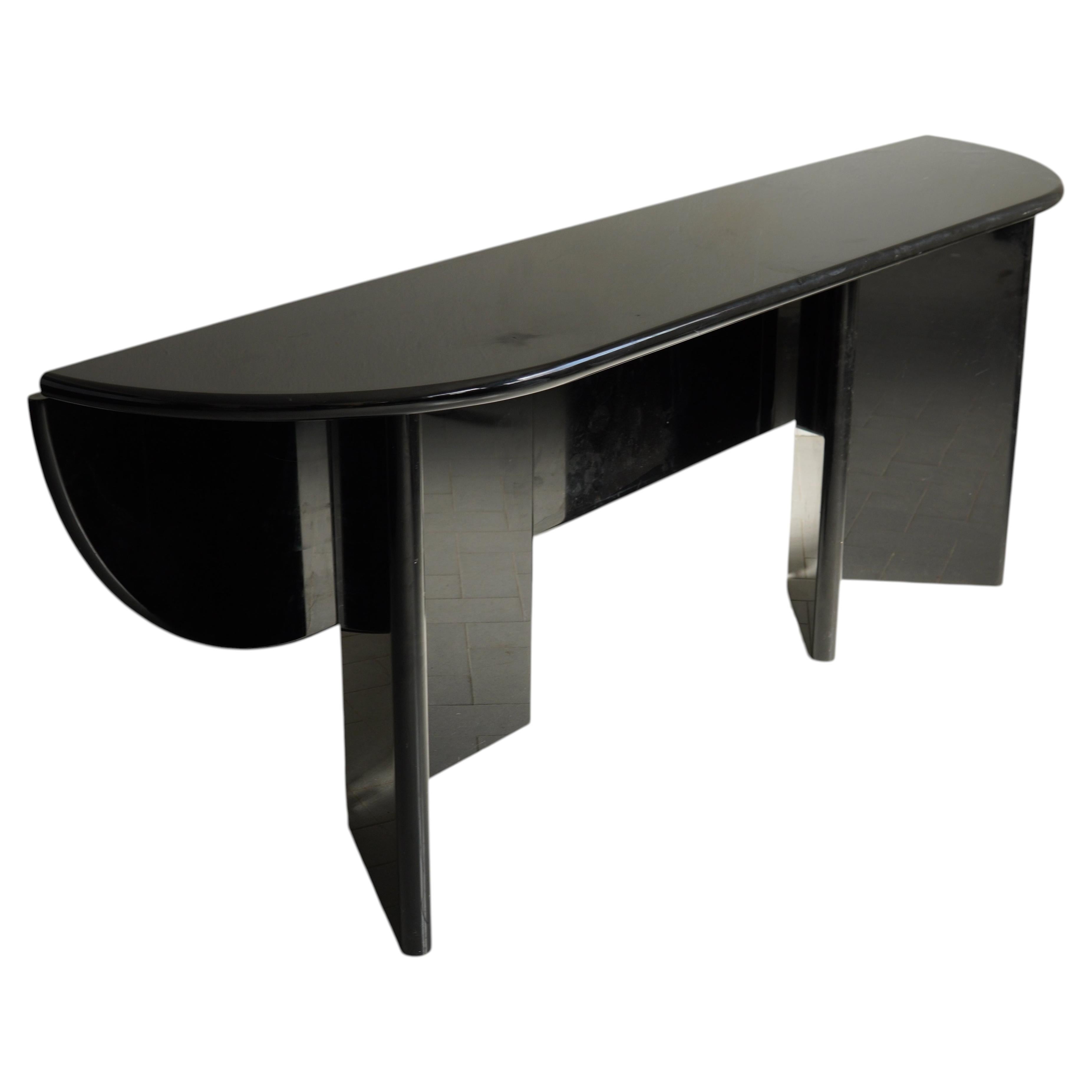 Black Console Table model Antella, 70s