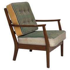 1960s, Danish armchair, furniture wool, beech wood.
