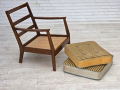 1960s, Danish armchair, furniture wool, beech wood.