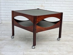 1970s, Danish design by Kristian Vedel. Side table model "Modus", teak wood.