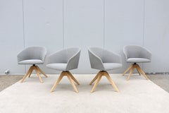 MCM Style Lievore Altherr Molina for Andreu World Brandy Swivel Armchair, Set 4