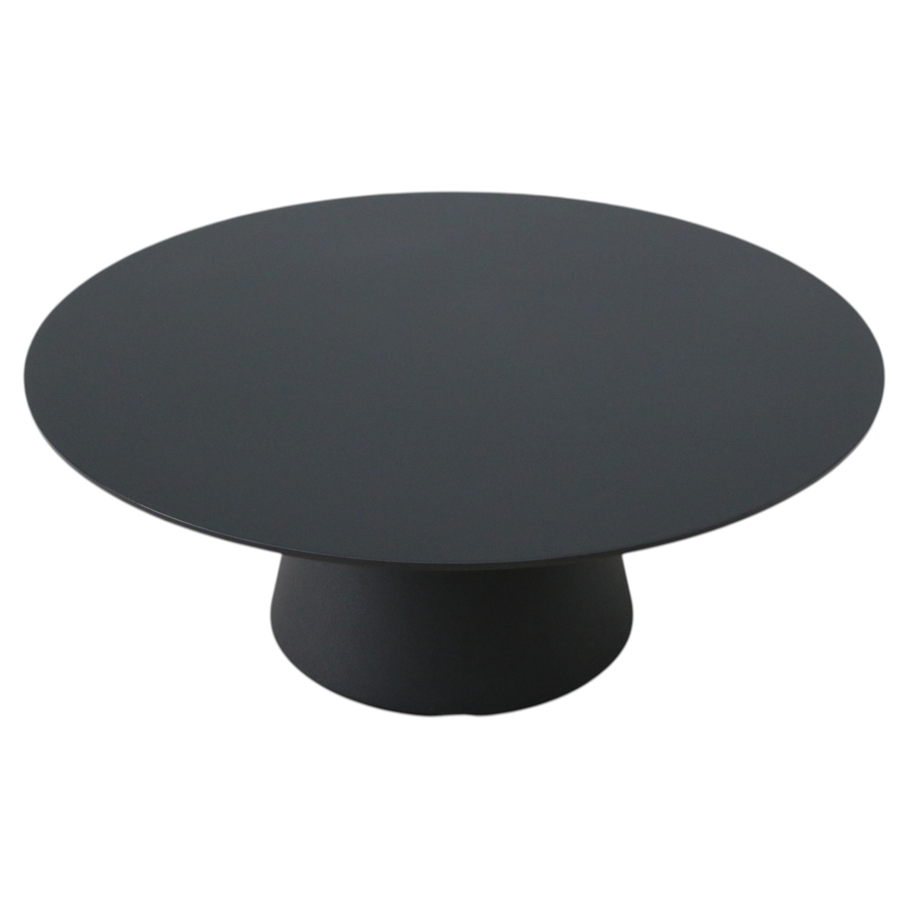 Minimalist Piergiorgio Cazzaniga for Andreu World Reverse Round Occasional Table For Sale