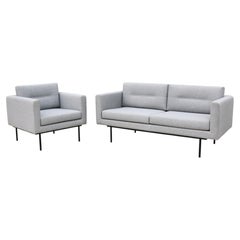 Contemporary Andreu World and Gensler Design Element Sofa and Lounge Chair Set