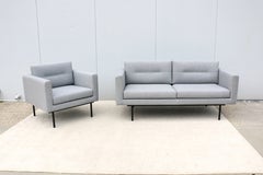 Contemporary Andreu World and Gensler Design Element Sofa and Lounge Chair Set