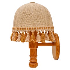 Applique scandinava degli anni ’70 realizzata da Solbackens Svarveri in legno di pino
