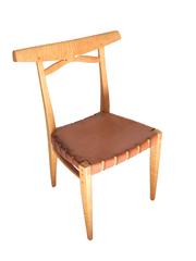 Hand Carved Bird's-Eye Maple Side Chair