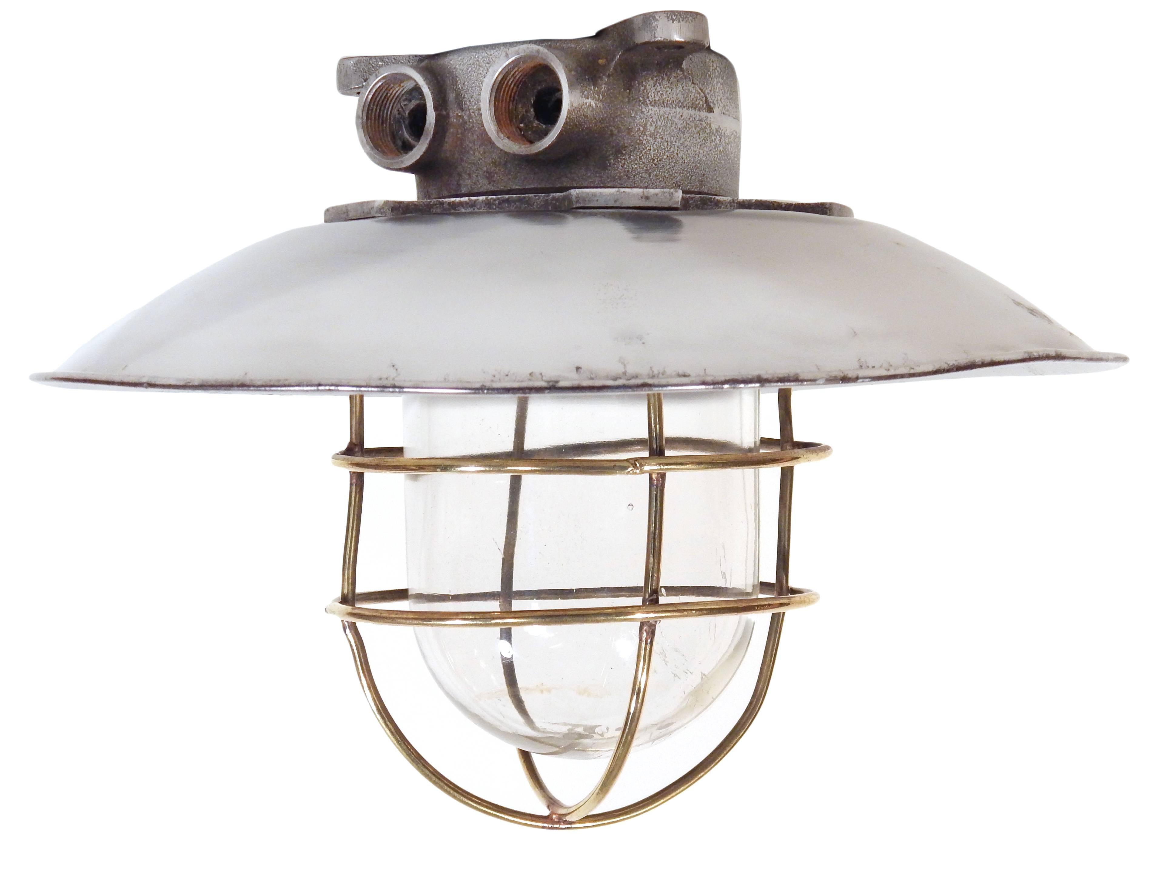 Nautical Steel Ceiling Fixture For Sale 1