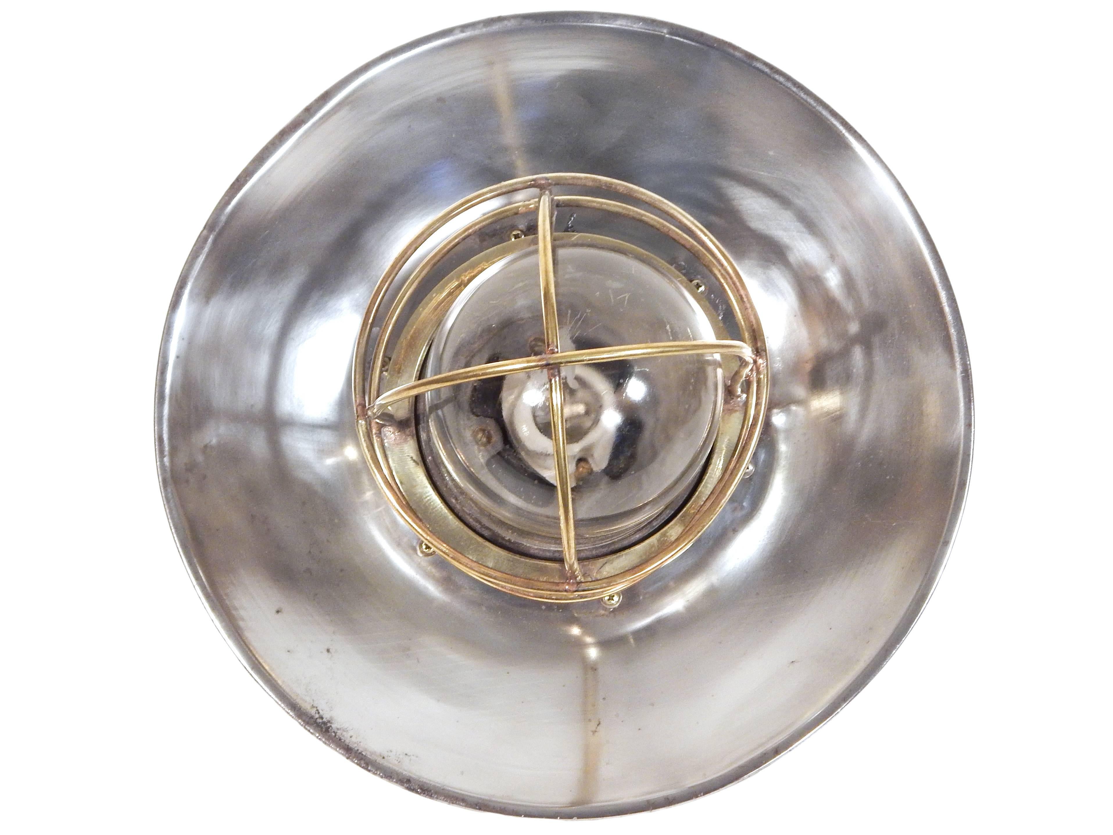 Nautical Steel Ceiling Fixture For Sale 4