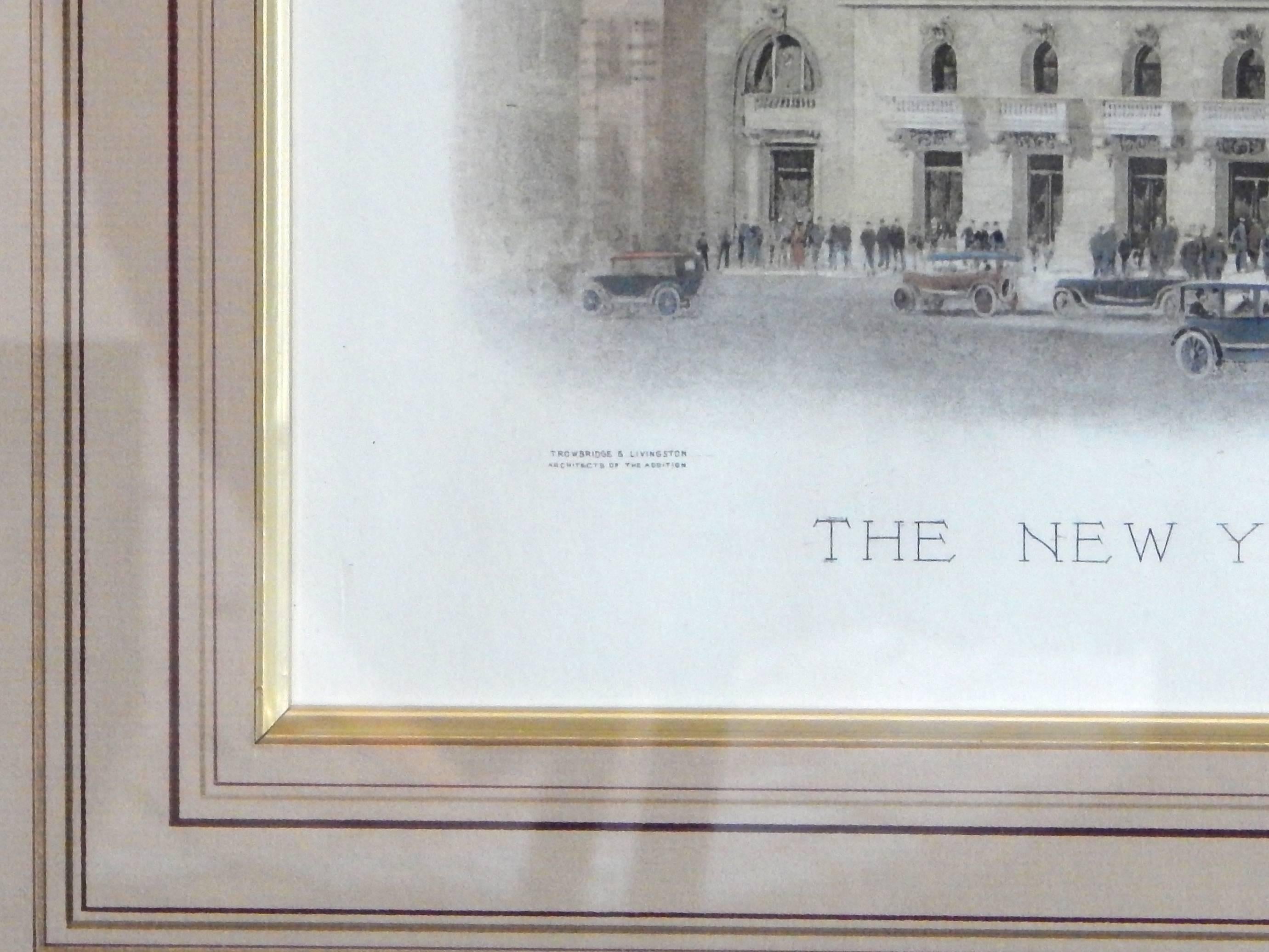 20th Century Huge New York Stock Exchange Etching, 1922 For Sale