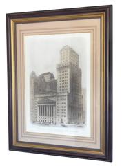 Huge New York Stock Exchange Etching, 1922