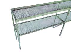 Long Narrow Industrial Mesh Console