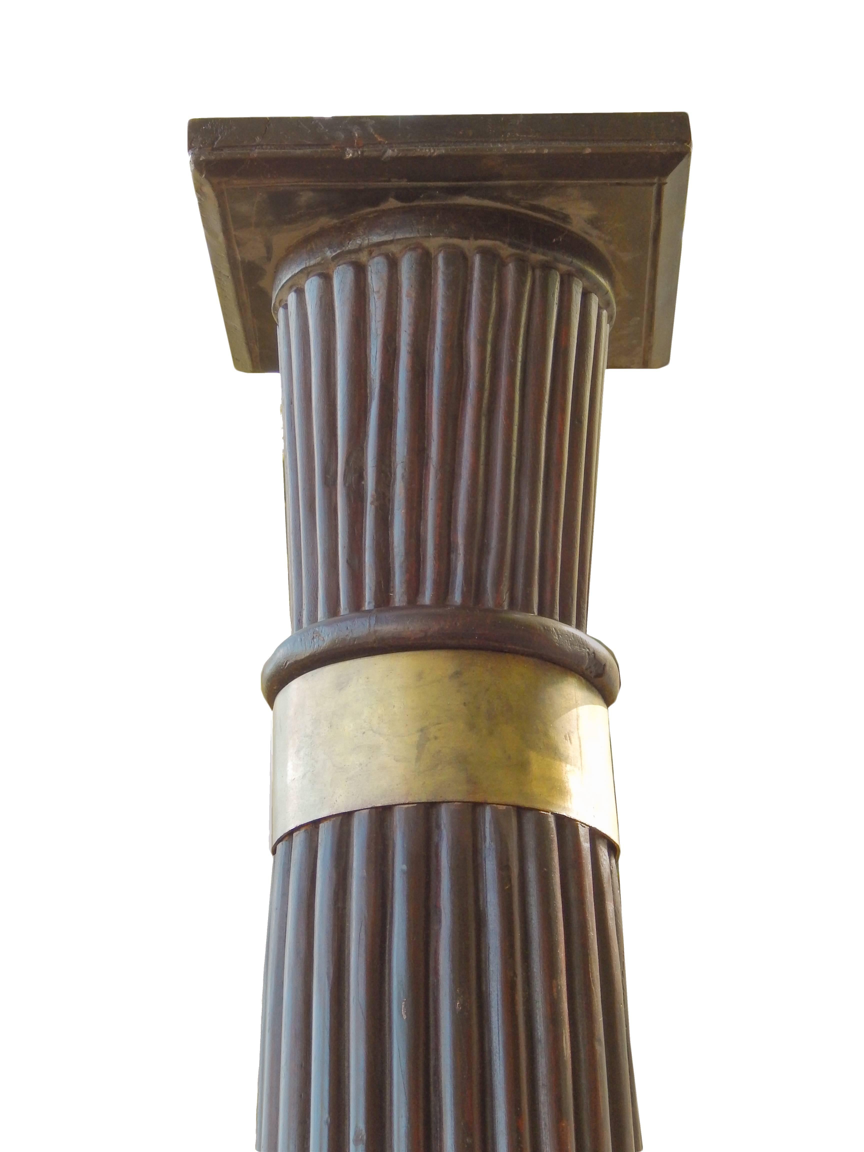 19th Century Anglo-Raj Solid Rosewood Columns For Sale