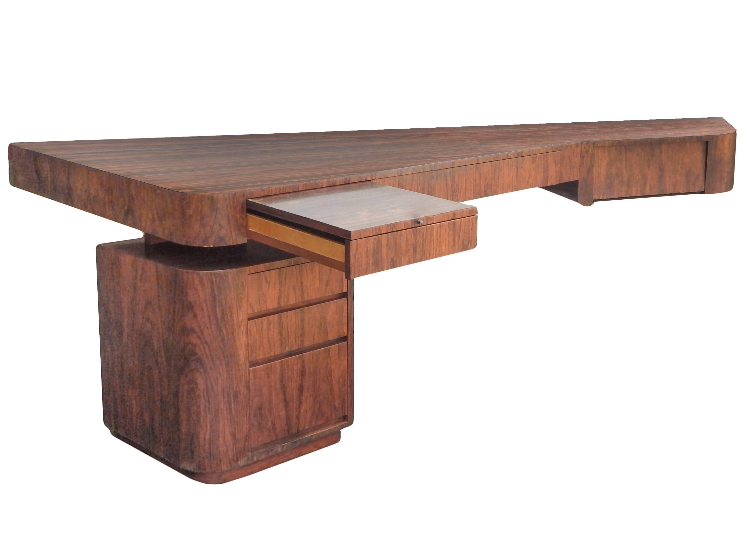 20th Century Mid-Century Wall Hung Desk For Sale