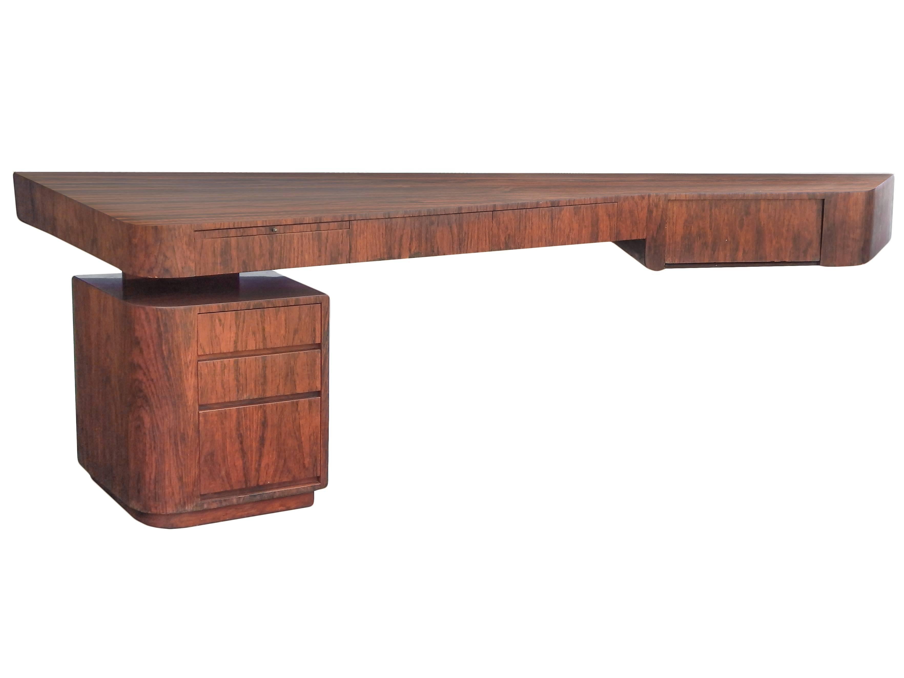 Mid-Century Modern Mid-Century Wall Hung Desk For Sale