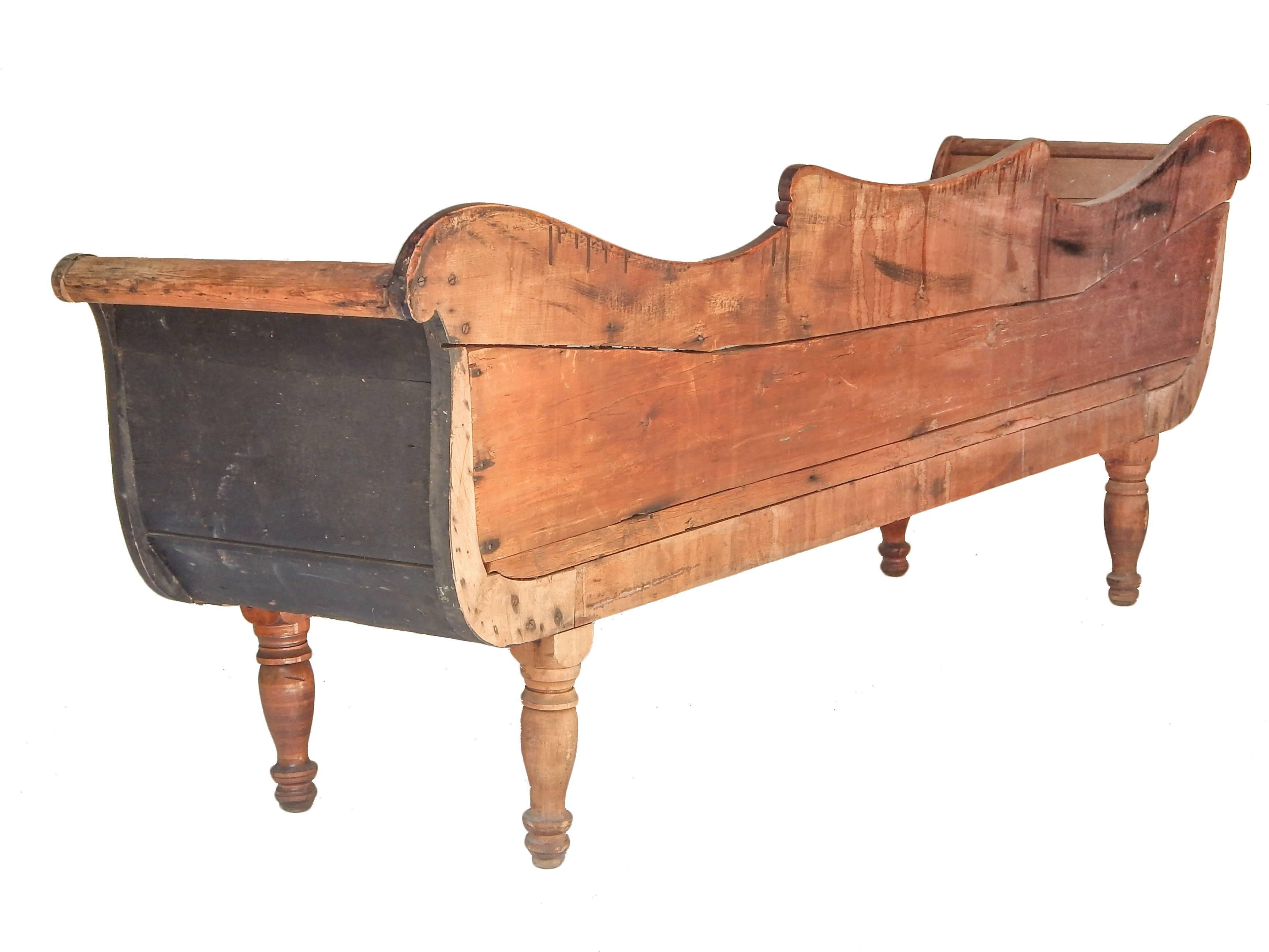 Early 19th Century Early New England Sofa Frame For Sale
