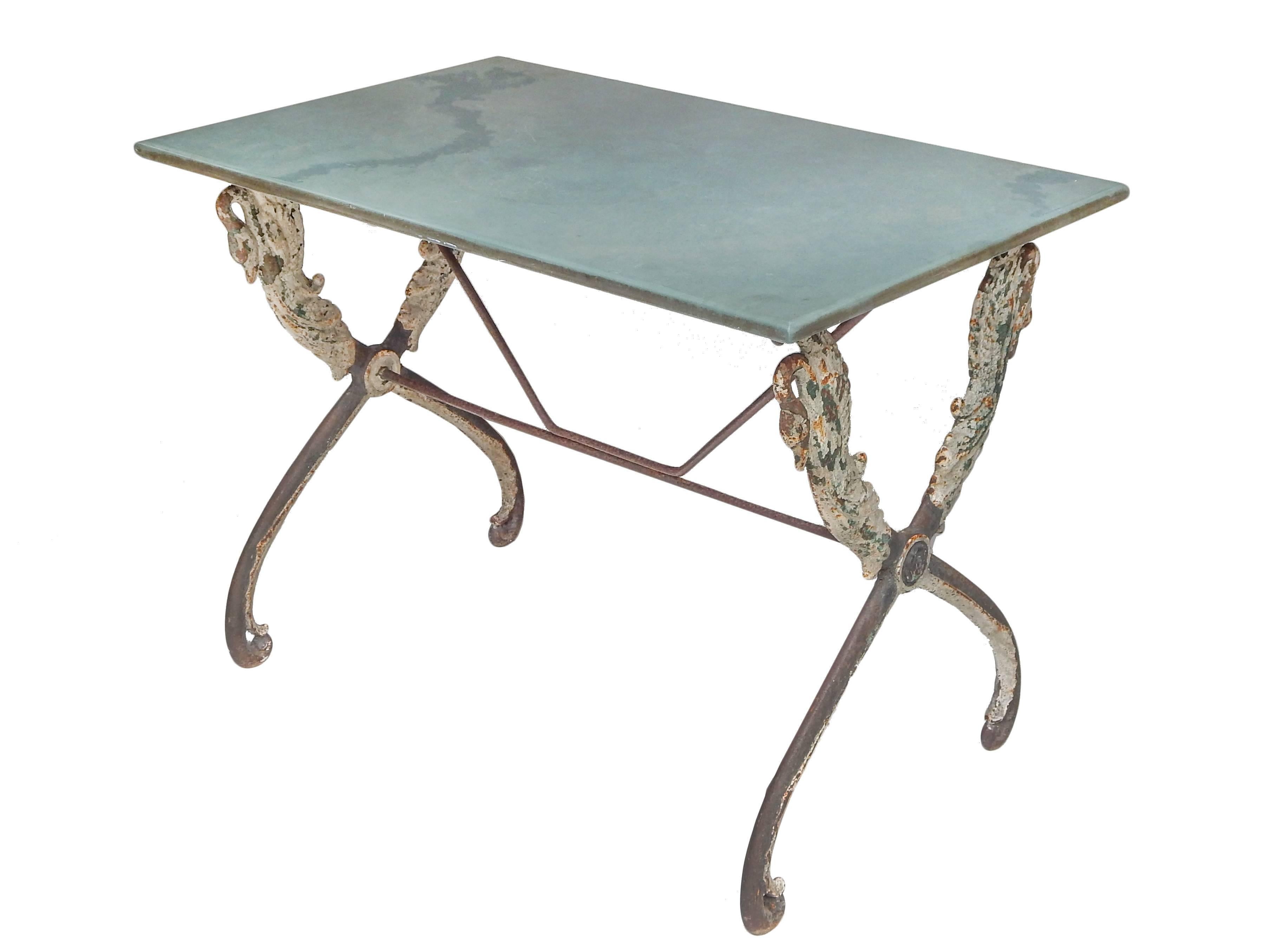French Provincial French Swan Cafe Table For Sale