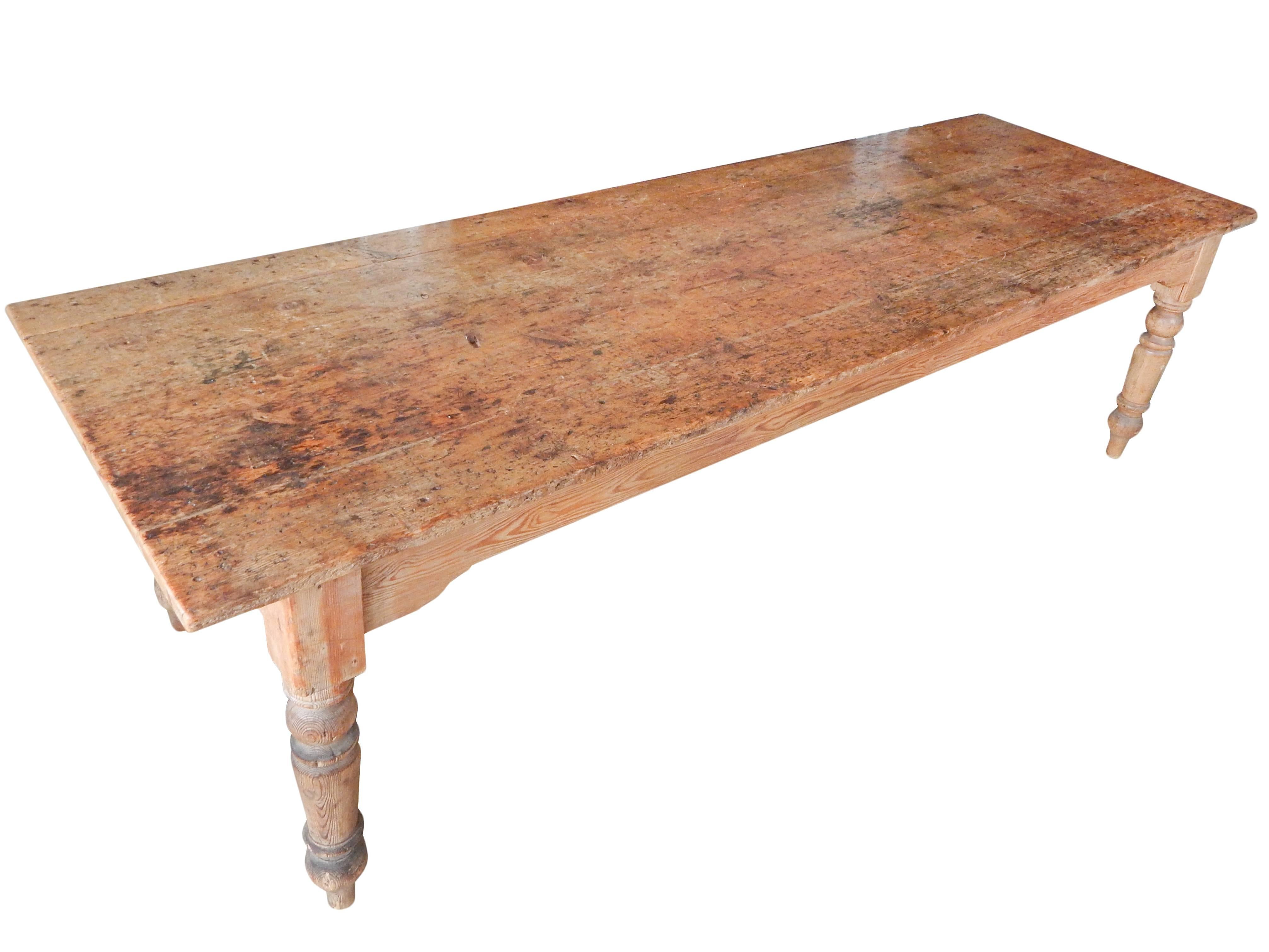 20th Century Old French Farm Table