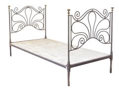 French Iron and Brass Daybed