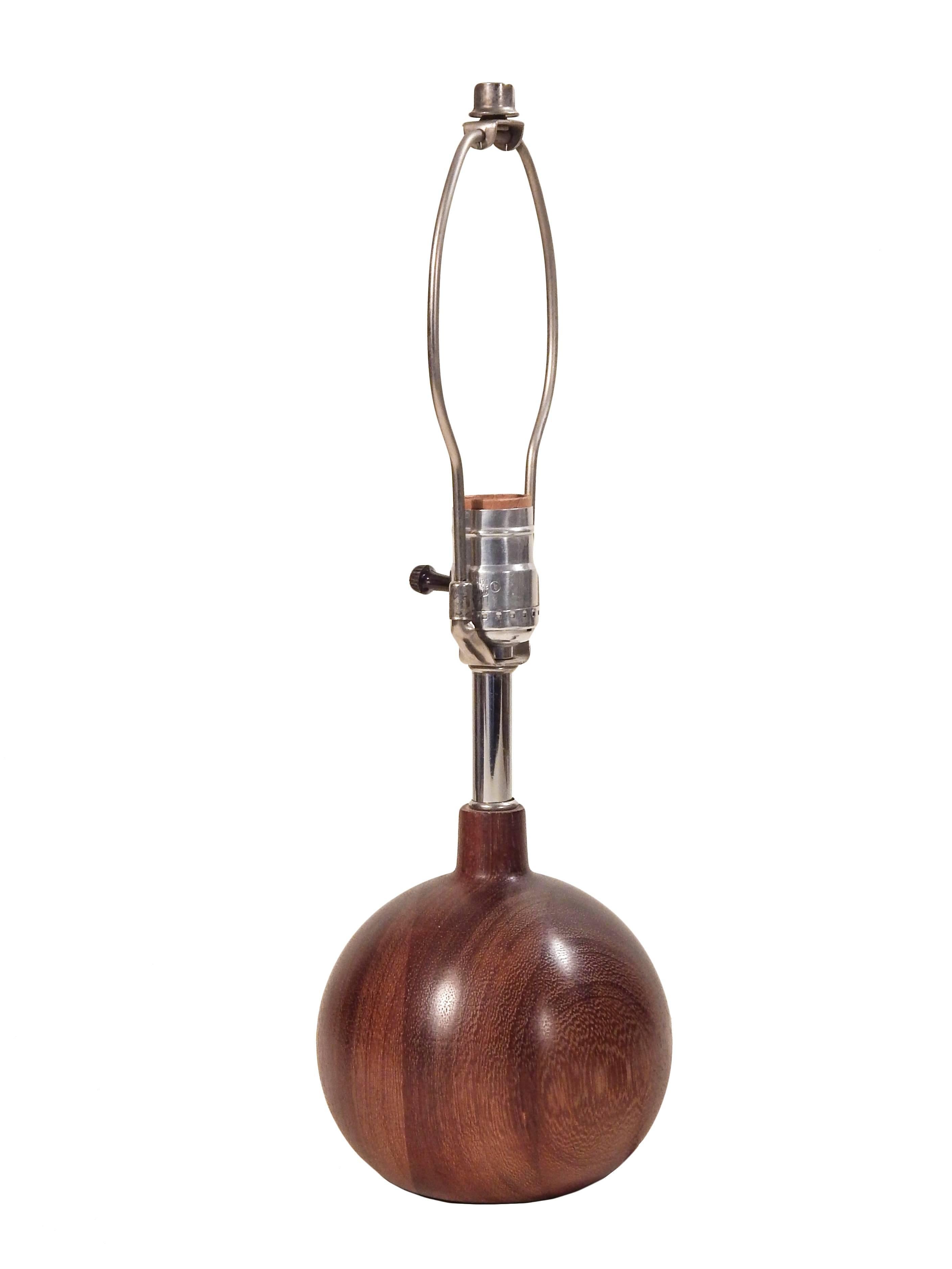 Small Mid-Century Danish Lamp In Excellent Condition For Sale In Bridgehampton, NY