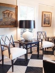 Set of Four Cerused Dining Chairs