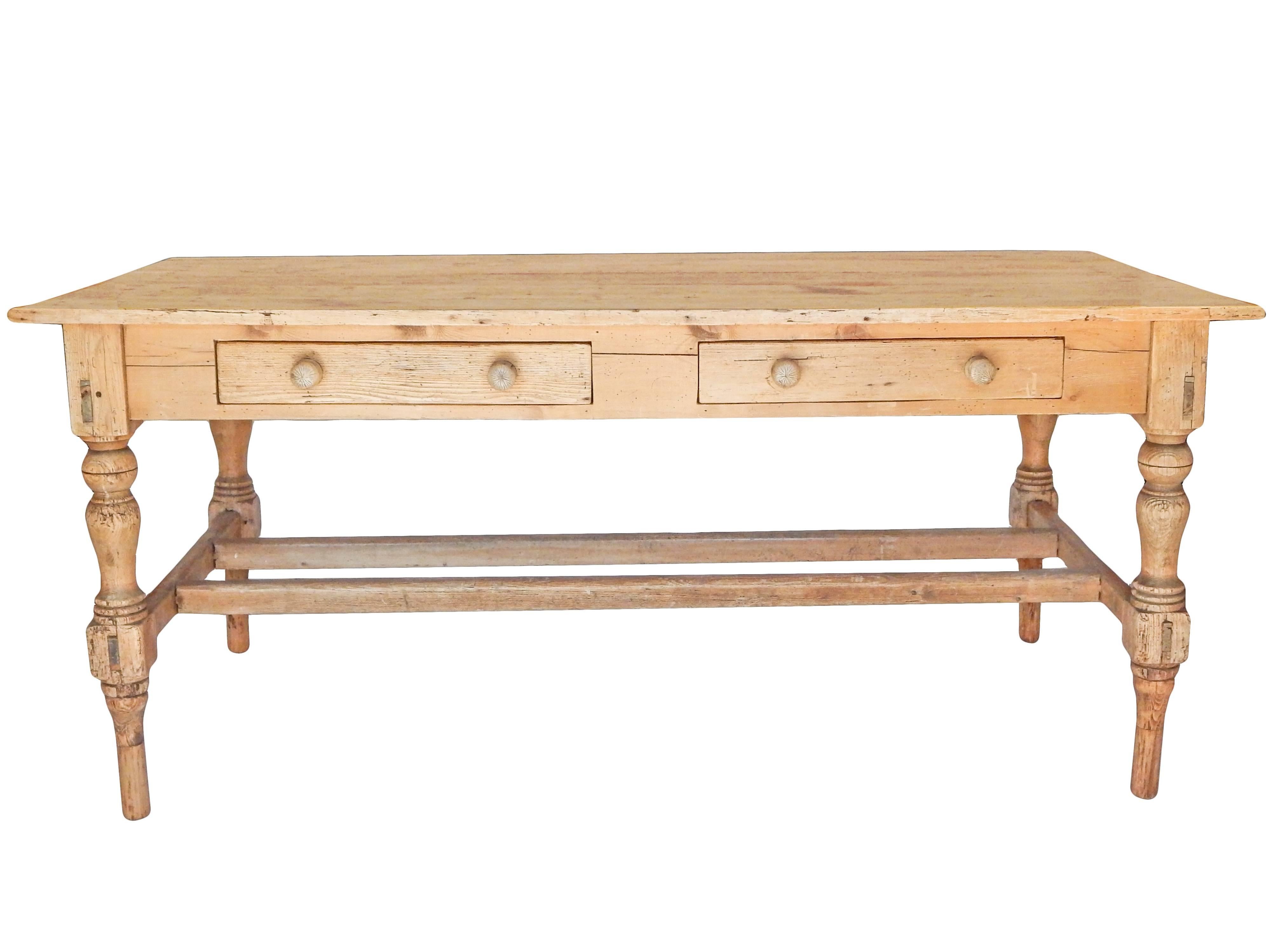 French Provincial French Pine Work Table For Sale
