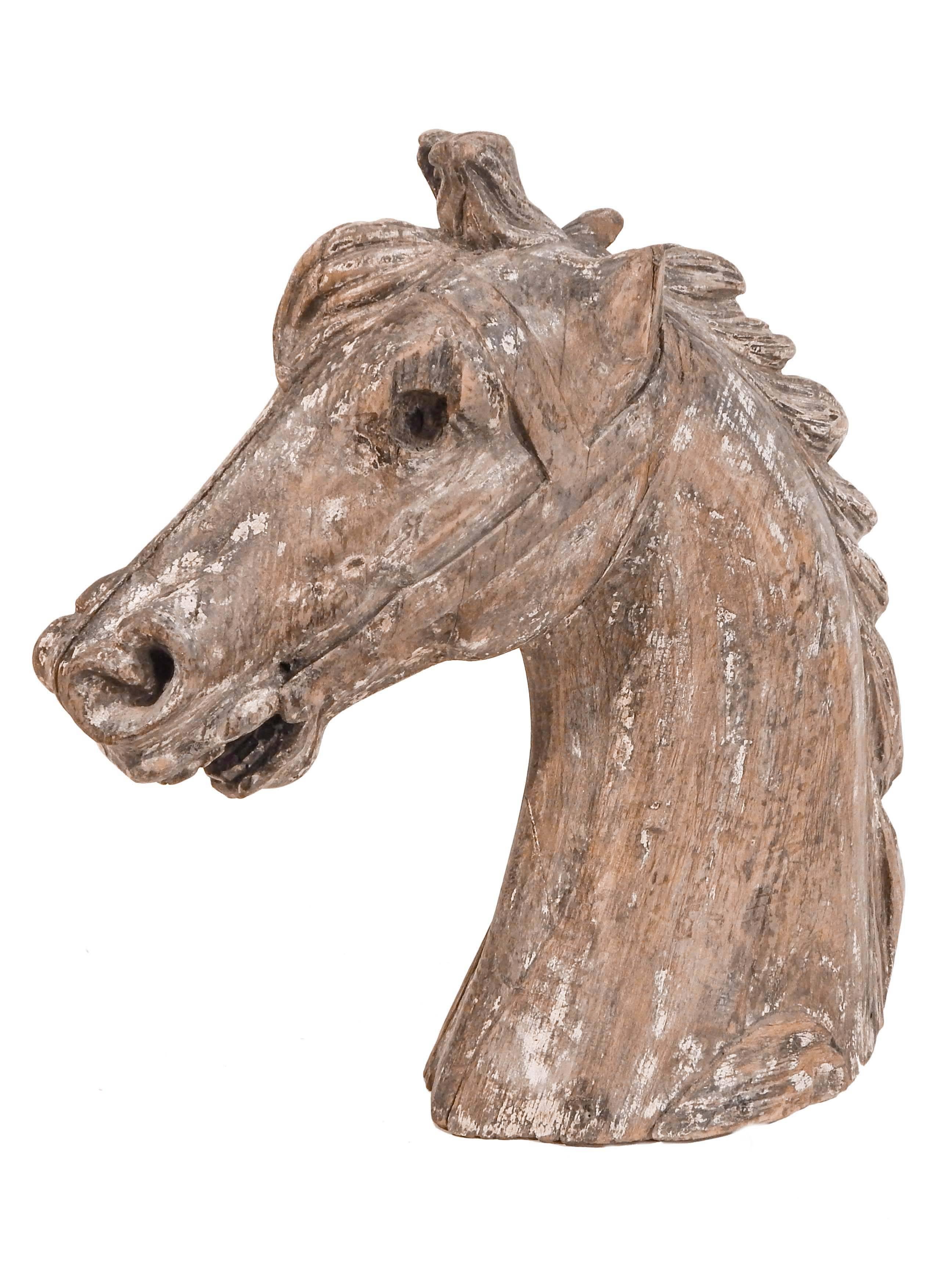 Carved Carousel Horse Head For Sale 2