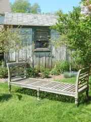Weathered Teak Daybed Bench