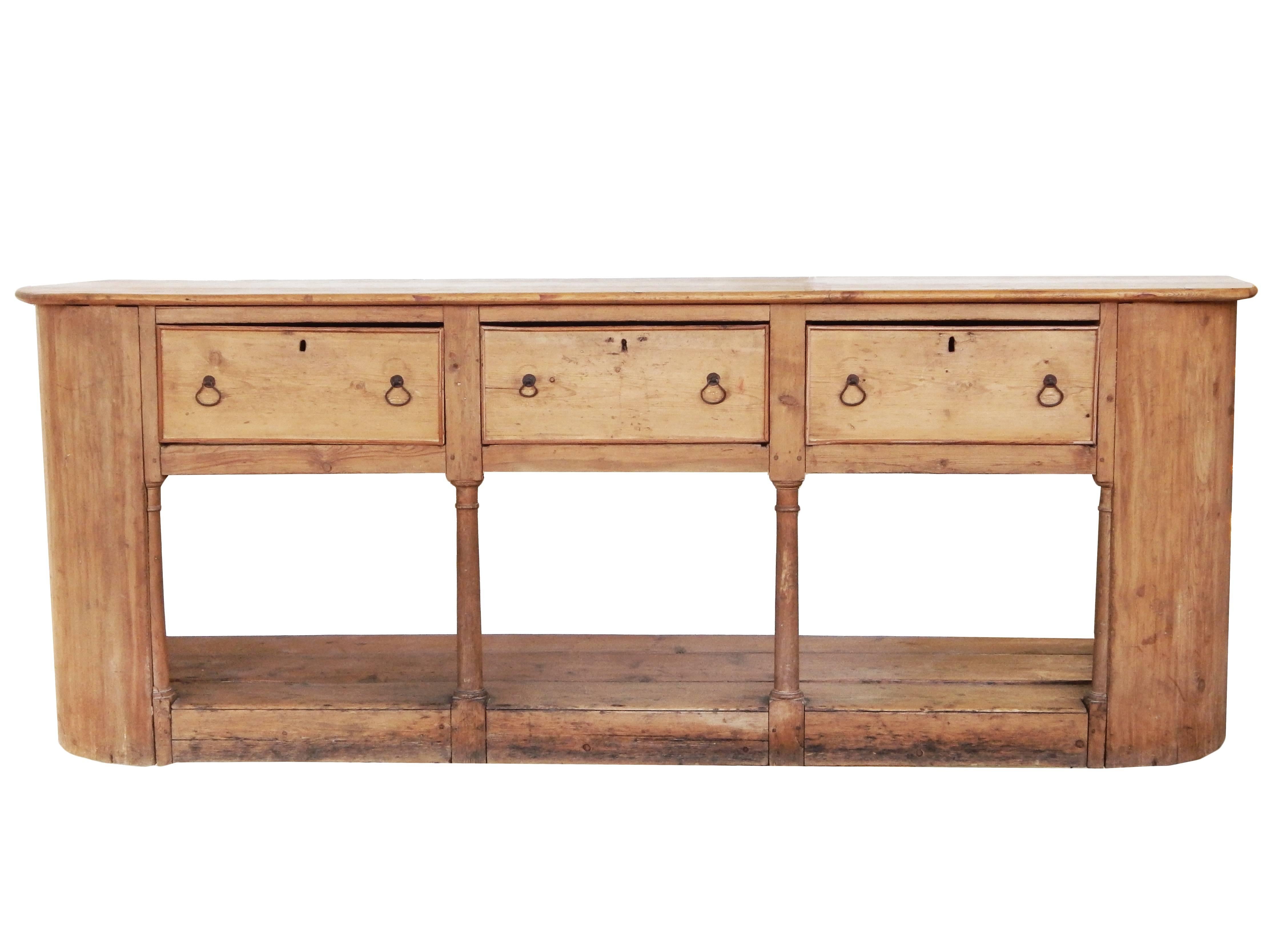 Pine Exceptional 19th Century English Sideboard