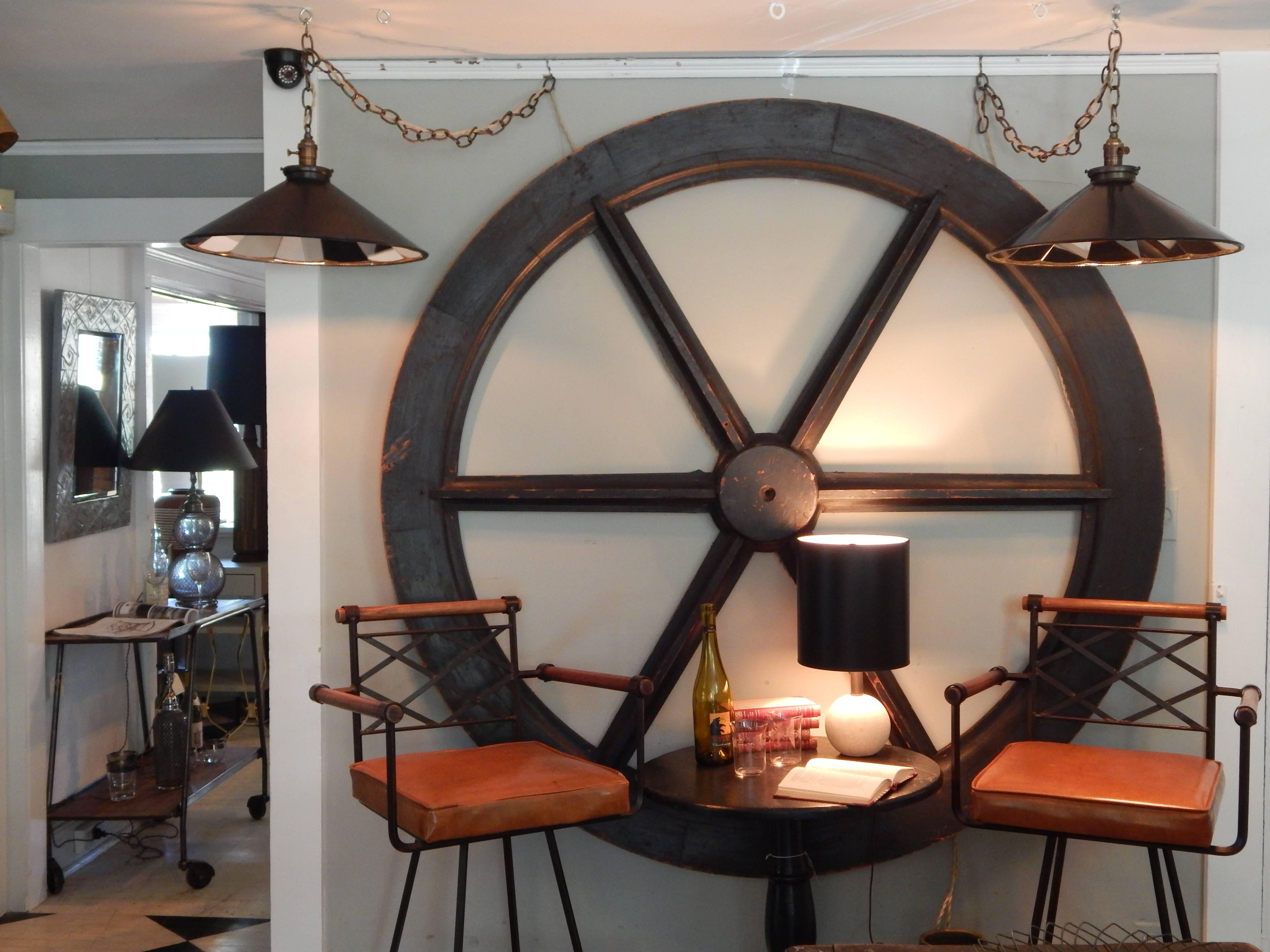 Huge 19th Century Fire Engine Wheel 4