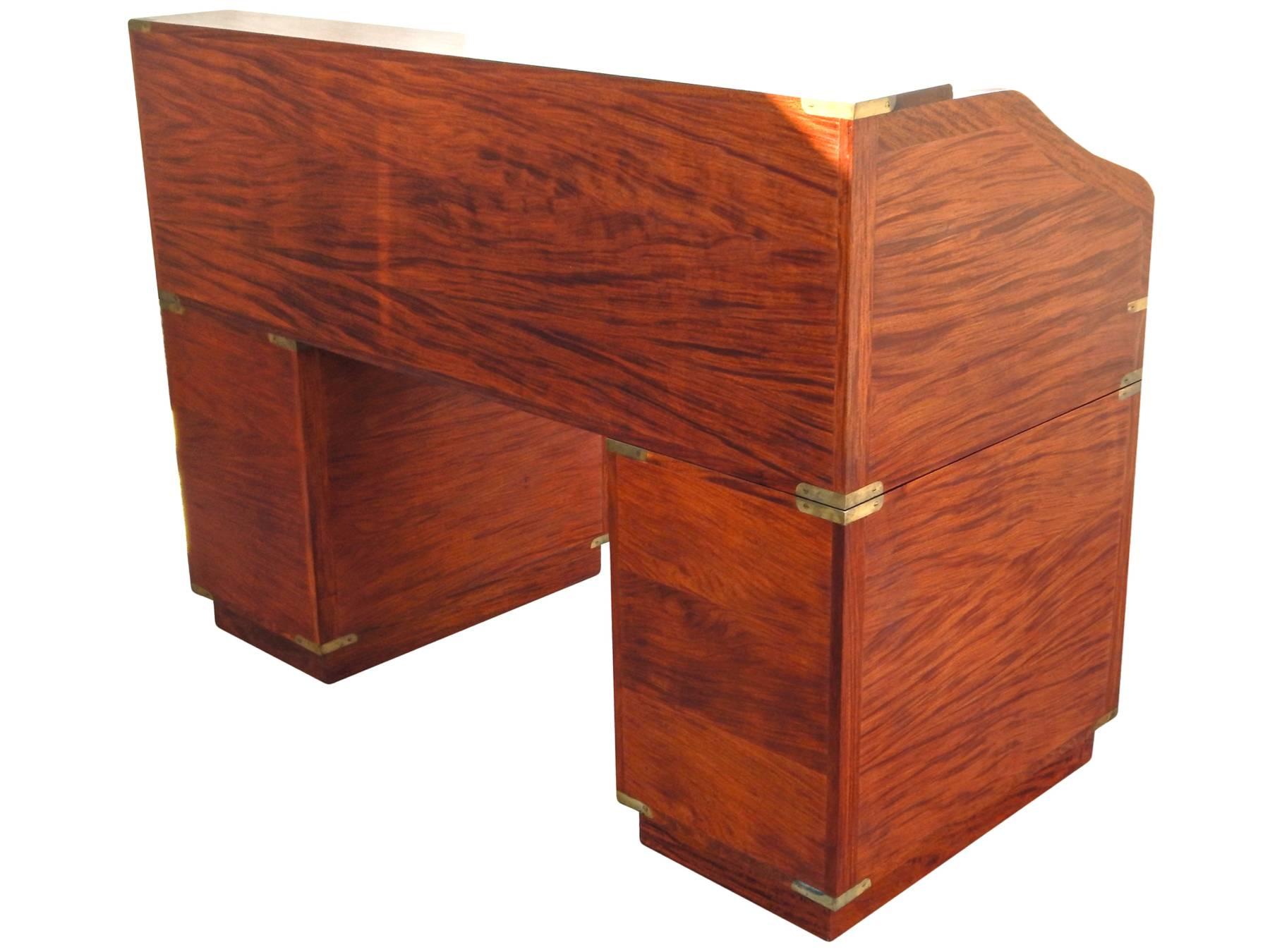 20th Century Roll Top Campaign Desk For Sale