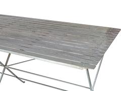 Slatted Steel Table