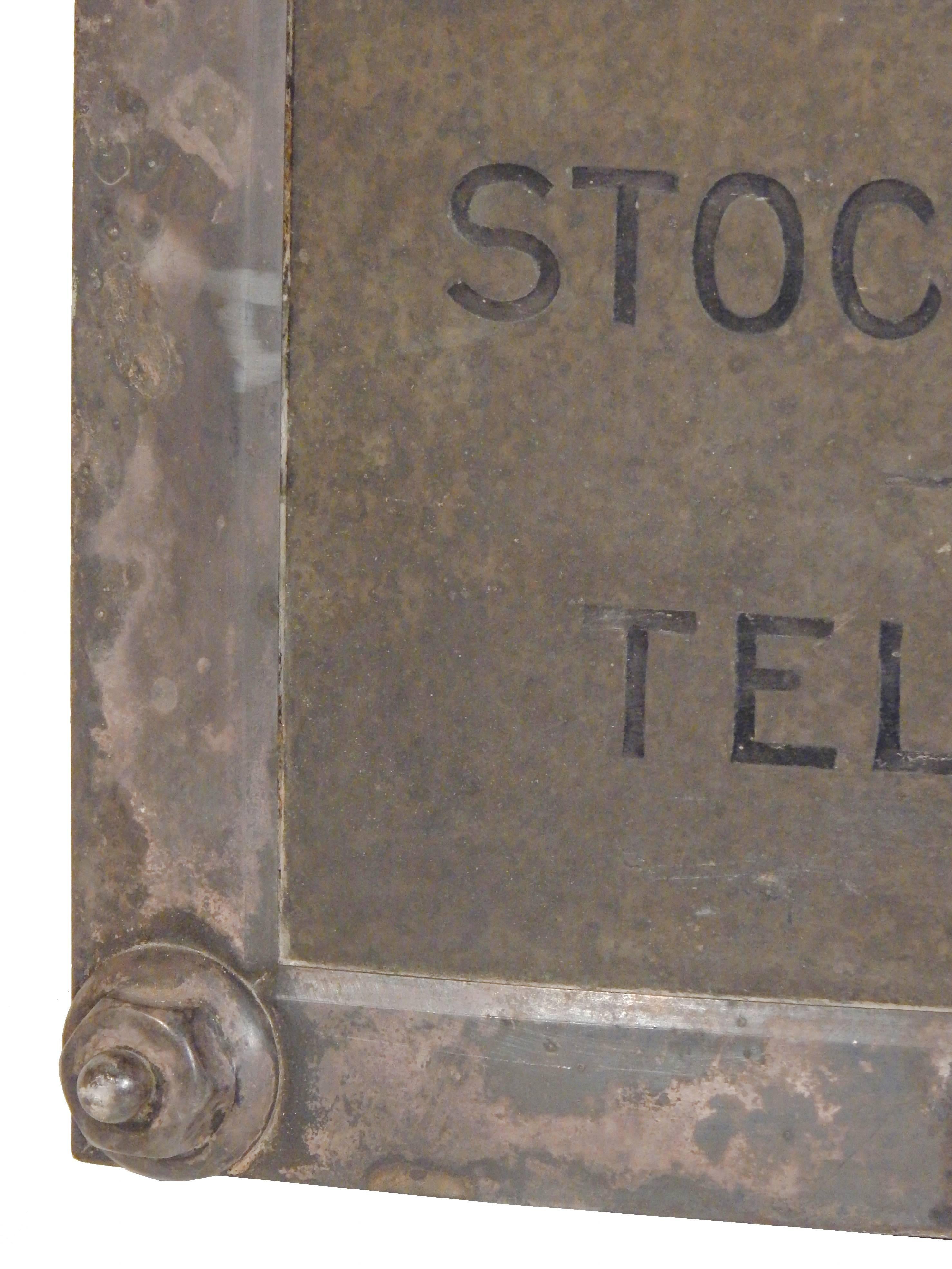 Early Stock Broker Sign In Distressed Condition In Bridgehampton, NY
