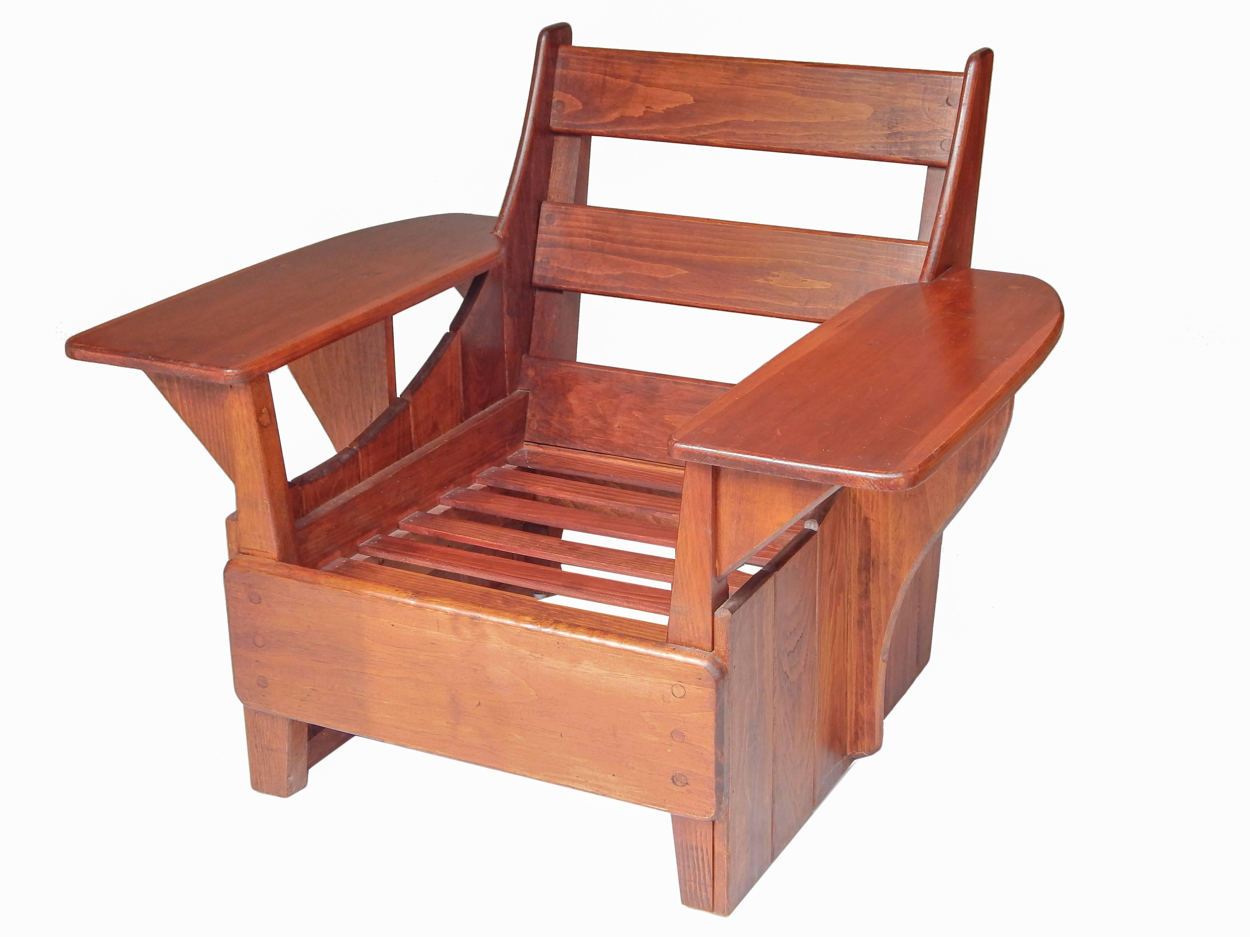 Rare Pair of Old Hickory Cabin Chairs 2