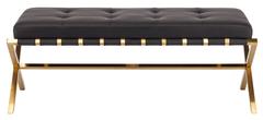 Brushed Gold Stainless Steel Bench 