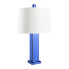 Blue Art Deco Table Lamp