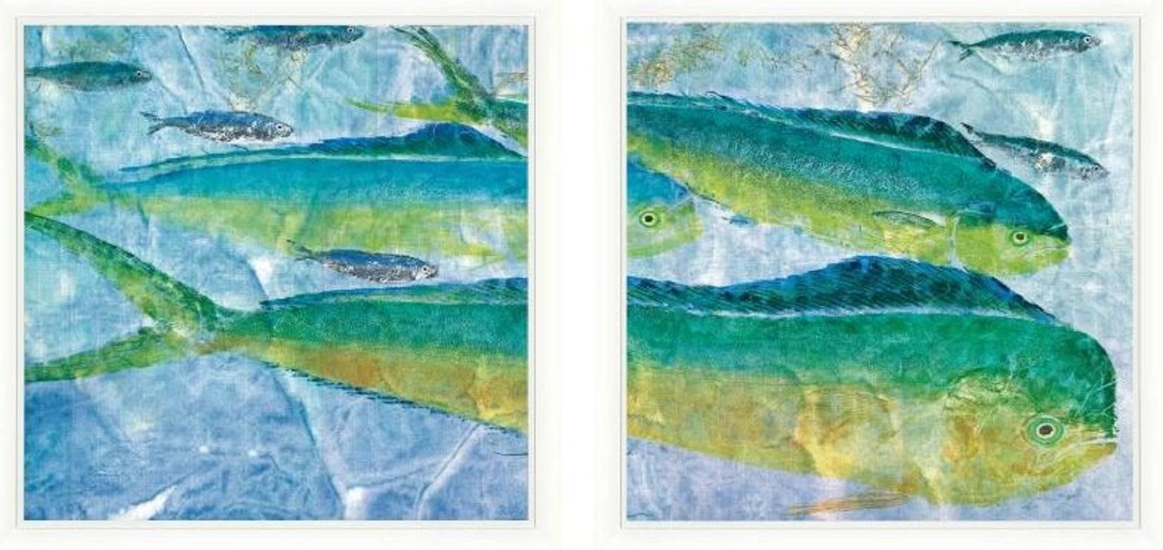 Tropical Fish Diptych For Sale